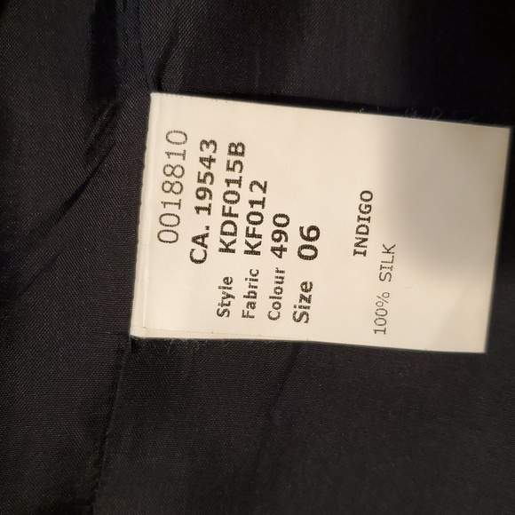 Michael Kors Collection "denim" shantung silk blazer - Picture 13 of 15